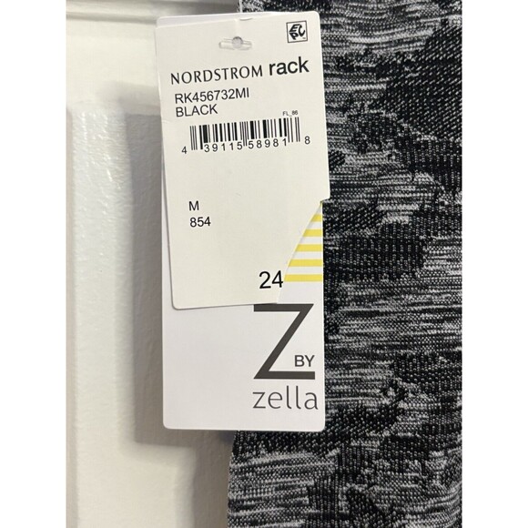 NWT Z BY ZELLA Leggings Yoga Pants Black Gray Ankle Compression Medium - Picture 6 of 6